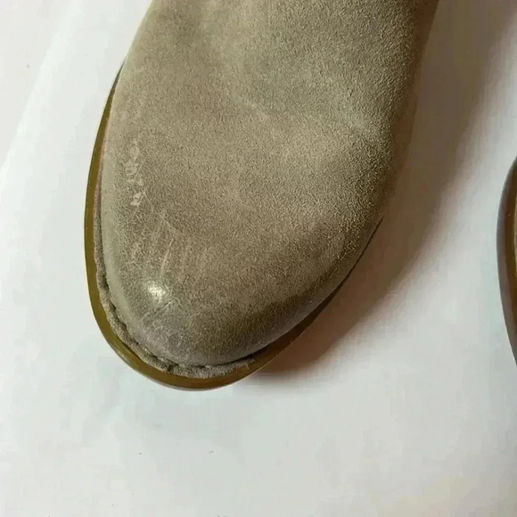 BORN Womens Sylvia Ankle Bootie Tan Leather Brown Braid Accent Back Zip Size 7.5 - Picture 10 of 11